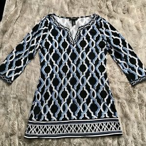 White House Black Market Geo Top